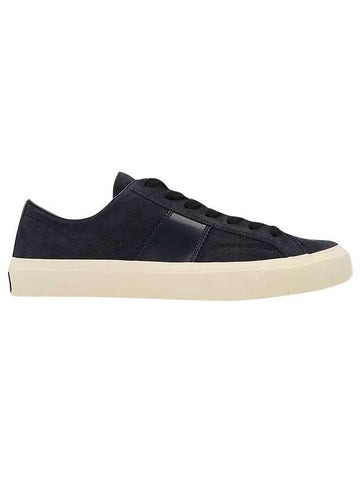 Men's Cambridge Suede Low Top Sneakers Blue - TOM FORD - BALAAN 1