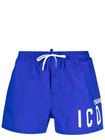 Logo Print Drawstring Waist Swim Shorts D7B8P5250ISA01 - DSQUARED2 - BALAAN 1