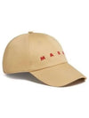 Embroidered Logo Ball Cap Beige - MARNI - BALAAN 2