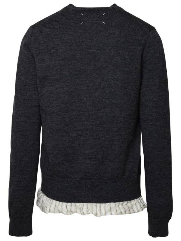 Men's Distressed Cardigan Dark Grey - MAISON MARGIELA - BALAAN 4