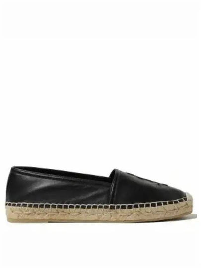 Leather Espadrilles Black - SAINT LAURENT - BALAAN 2