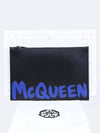 Graffiti Leather Clutch Bag Black - ALEXANDER MCQUEEN - BALAAN 5