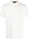 Embroidered Pony Logo Brown Polo Shirt White - POLO RALPH LAUREN - BALAAN 2