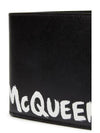 Graffiti Signature Logo Half Wallet Black - ALEXANDER MCQUEEN - BALAAN 4