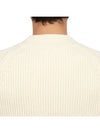 Logo Patch Basic Knit Top Ivory - AMI - BALAAN 8