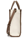 Mini Two-Tone Canvas and Leather Freya Tote Bag Natural Tan - BURBERRY - BALAAN 4