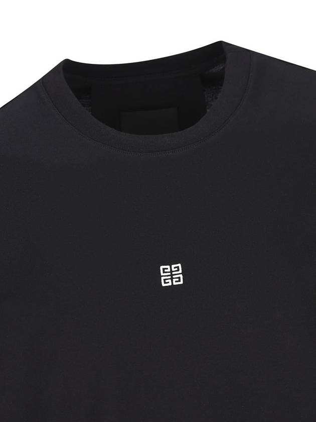 4G Logo Cotton Short Sleeve T-shirt Black - GIVENCHY - BALAAN 4