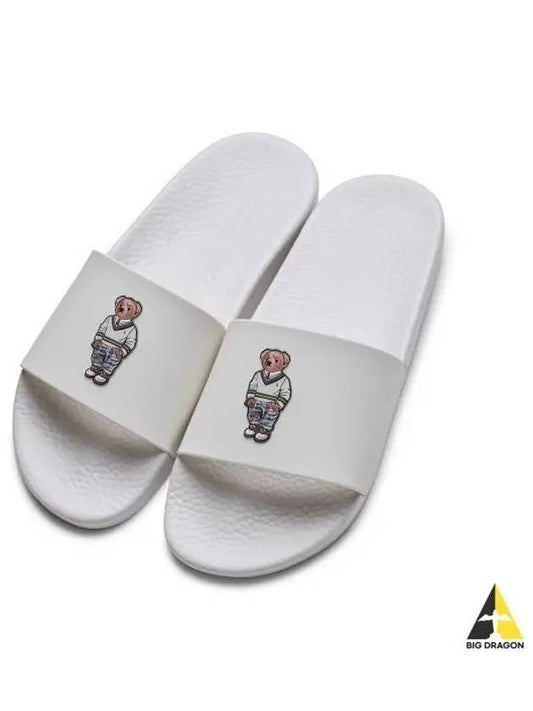 polo bear slides white - POLO RALPH LAUREN - BALAAN 1