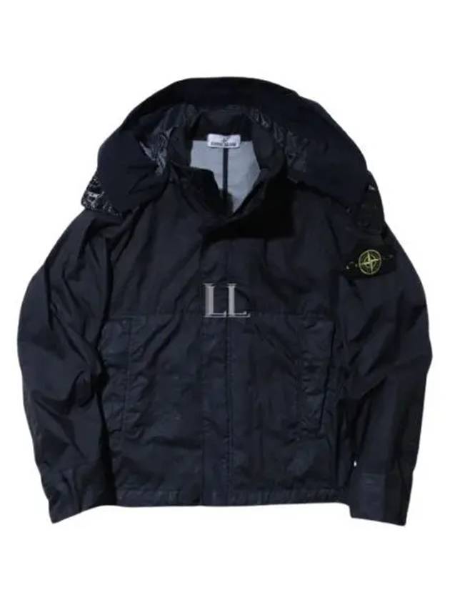 Membrana 3L TC Detachable Hooded Jacket Navy - STONE ISLAND - BALAAN 2