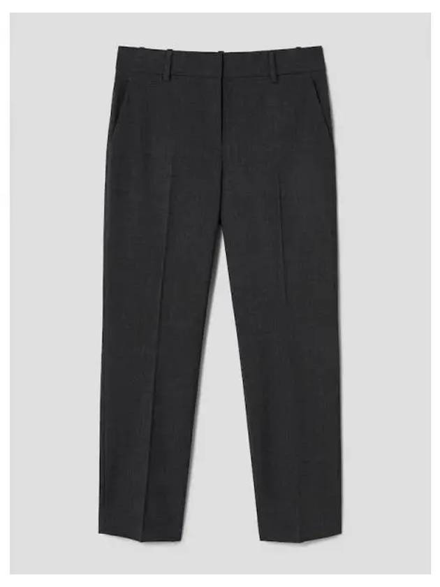 Women s Wool Trica Slim Straight Fit Pants Trousers Charcoal Melange Domestic Product GM0024060550205 - THEORY - BALAAN 1