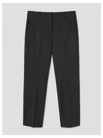 Women s Wool Trica Slim Straight Fit Pants Trousers Charcoal Melange Domestic Product GM0024060550205 - THEORY - BALAAN 1