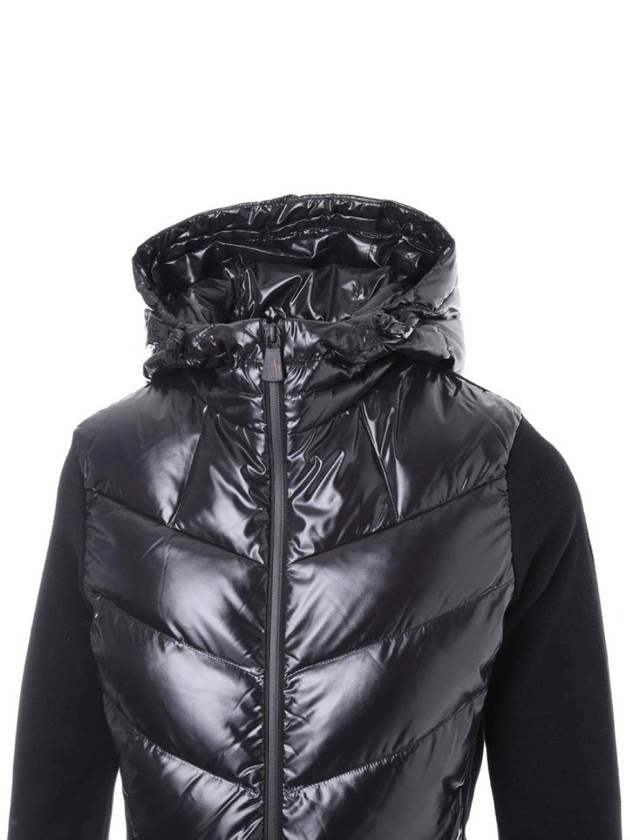 Grenoble logo patch padded fleece hooded zipup jacket - MONCLER - BALAAN 2