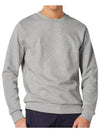 Dan Logo Crew Neck Sweatshirt Grey - A.P.C. - BALAAN 4