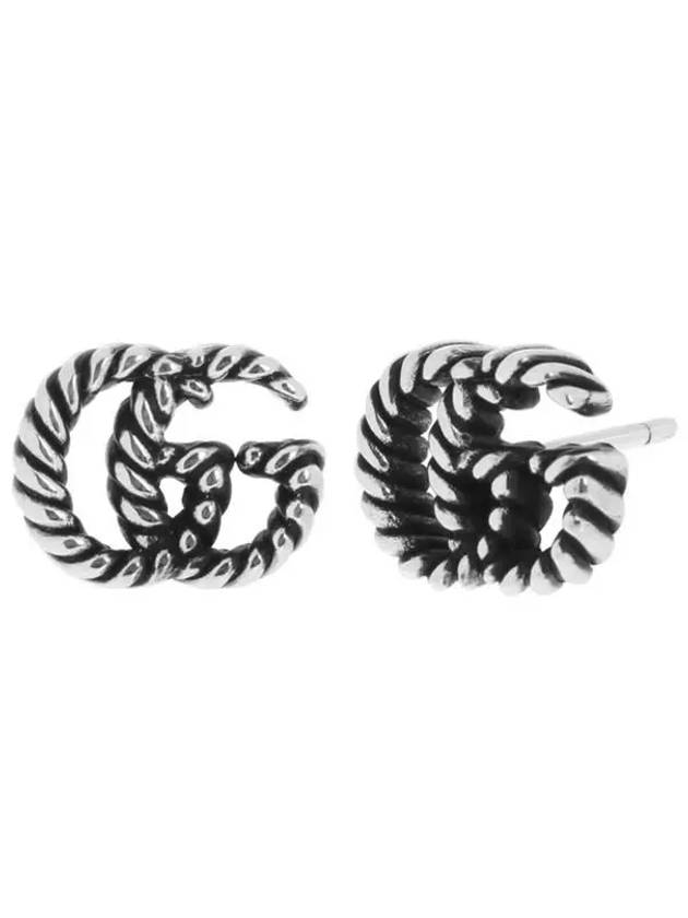 Double G Earrings Silver - GUCCI - BALAAN 3