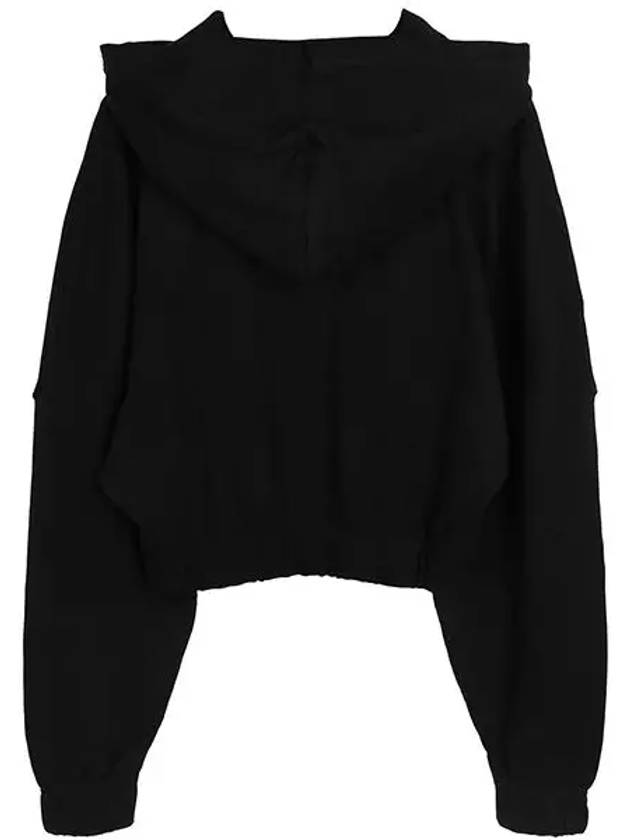 Black monologo hooded sweatshirt J20J221441 BEH - CALVIN KLEIN - BALAAN 2