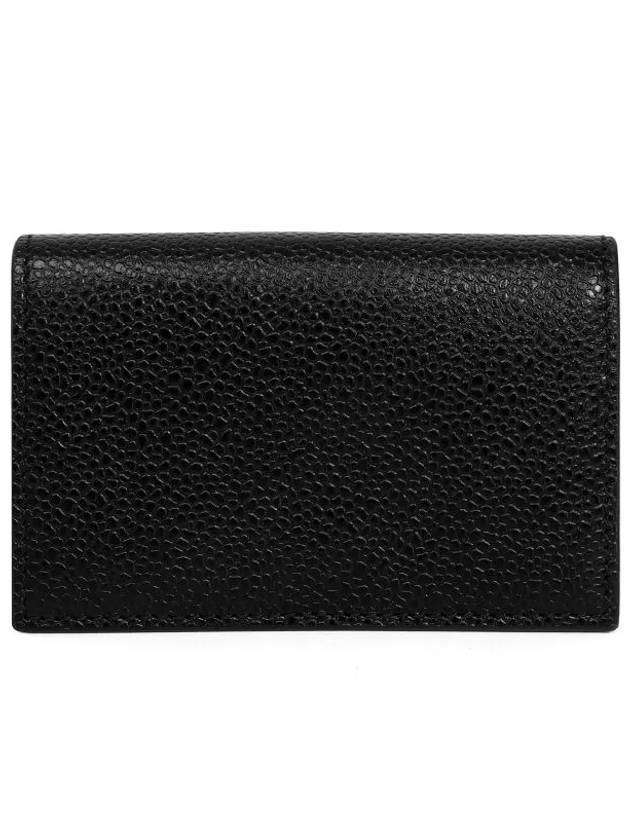 Logo Stamp Card Hoder Black - THOM BROWNE - BALAAN 3