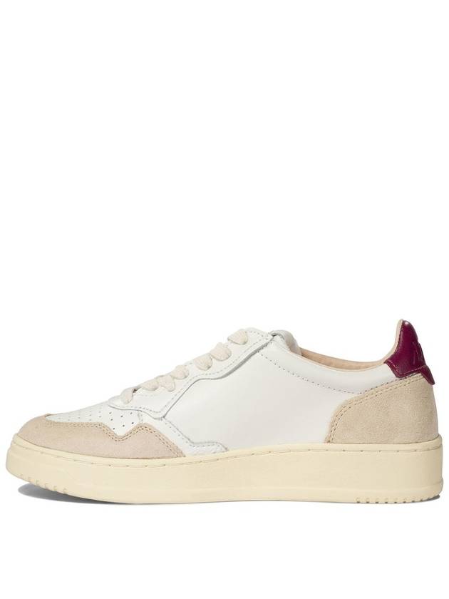 Medalist leather low top sneakers white fuchsia - AUTRY - BALAAN 4