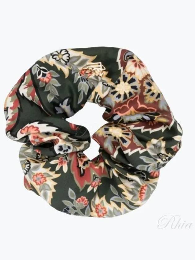 WF6D0001AA044 X0890 Floral Paisley Silk Scrunchy Hairband - ETRO - BALAAN 1