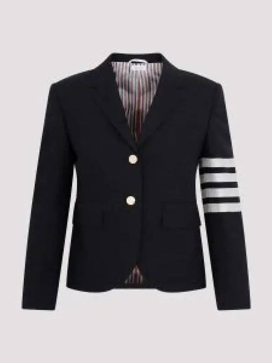 Plain Weave Suiting Classic 4 Bar Jacket Navy - THOM BROWNE - BALAAN 2