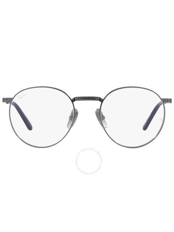 Ray Ban Round II Titanium Demo Unisex Eyeglasses RX8237V 1238 50 - RAY-BAN - BALAAN 1