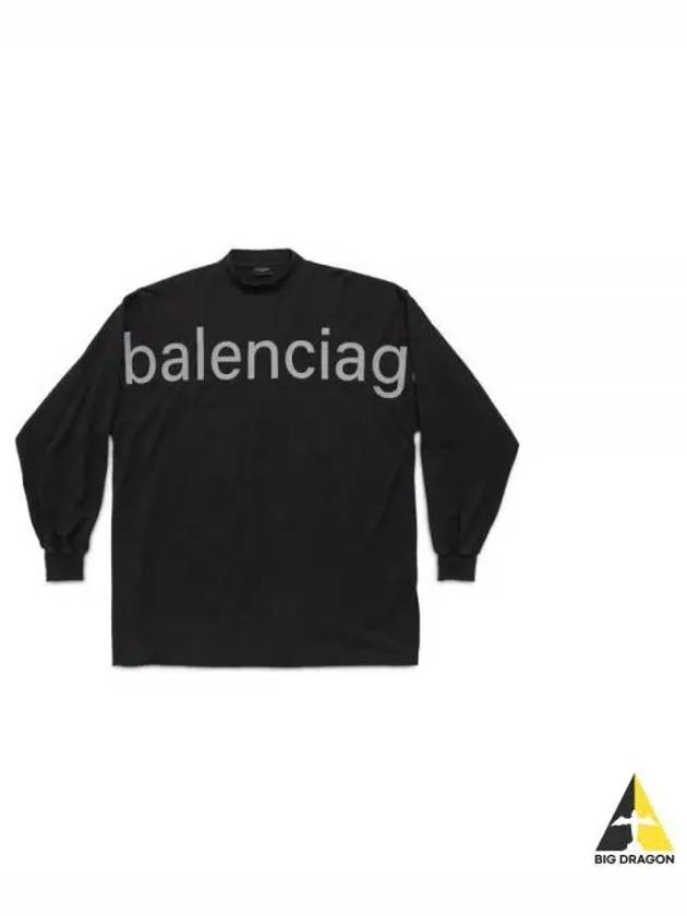 Embroidered Logo Sweatshirt Black - BALENCIAGA - BALAAN 2