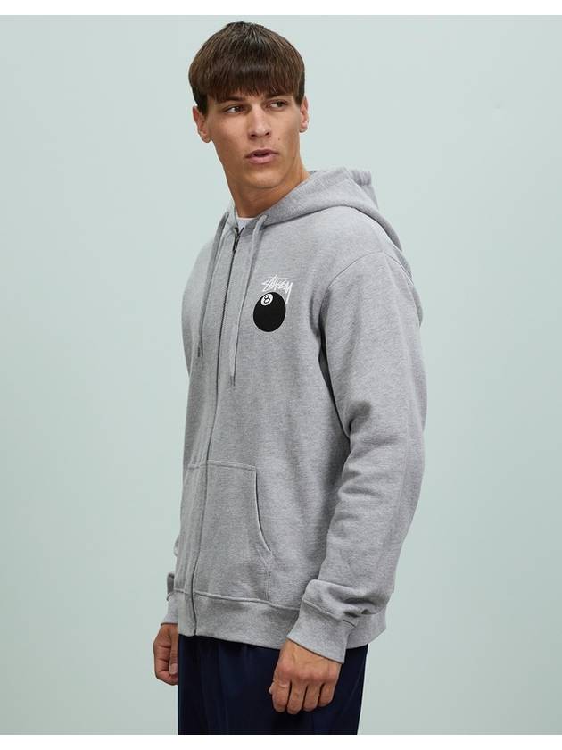 AU Australia SOLID 8BALL hooded zip up ST035201 STRONG GRAY MARL MENS M L - STUSSY - BALAAN 2