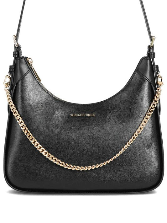 Wilma Chain Leather Shoulder Bag Black - MICHAEL KORS - BALAAN 2