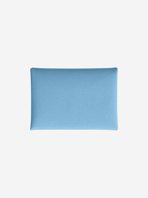 Calvi Duo Compact Card Wallet Blue - HERMES - BALAAN 1