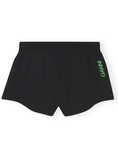 Active Mesh Shorts Black - GANNI - BALAAN 2