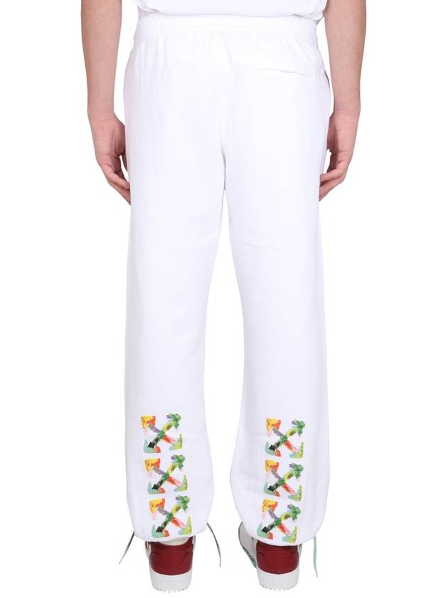 Men's Brush Arrow Track Pants White - OFF WHITE - BALAAN 5