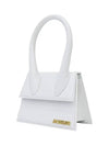 Le Chiquito Moyen Medium Leather Tote Bag White - JACQUEMUS - BALAAN 4