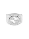 Interlocking G Wide Ring Silver - GUCCI - BALAAN 4