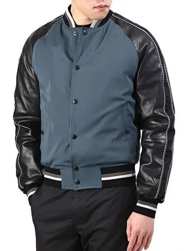 Calfskin Stadium Jacket RMLF0017 135 - LANVIN - BALAAN 1