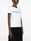 Archetype Slim Fit Cotton Short Sleeve T-Shirt White - GIVENCHY - BALAAN 3