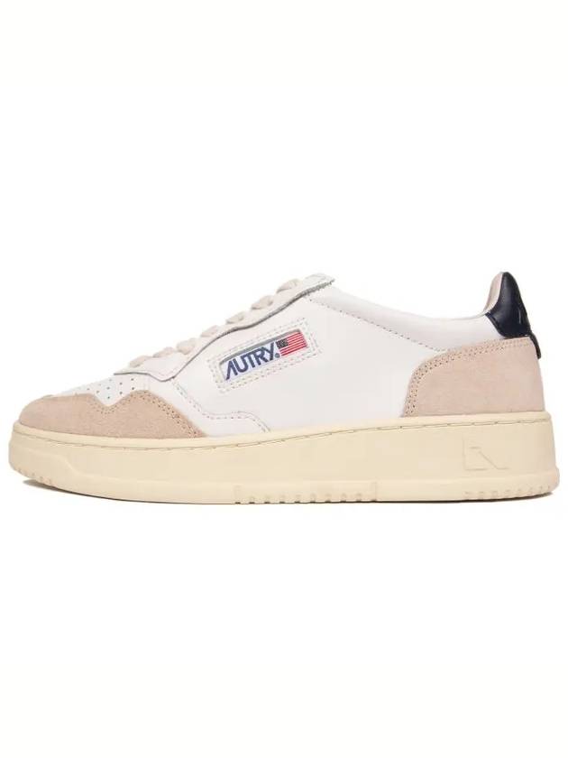 Medalist Navy Tab Low Top Sneakers White Blue - AUTRY - BALAAN 3