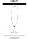 Mini Pop H Pendant Necklace Rose Gold - HERMES - BALAAN 3