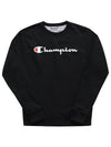 Sweatshirt GF88H Y06794 BKC Power Blend Script Graphic Big Logo Brushed Sweatshirt WoSweatshirt - CHAMPION - BALAAN 2