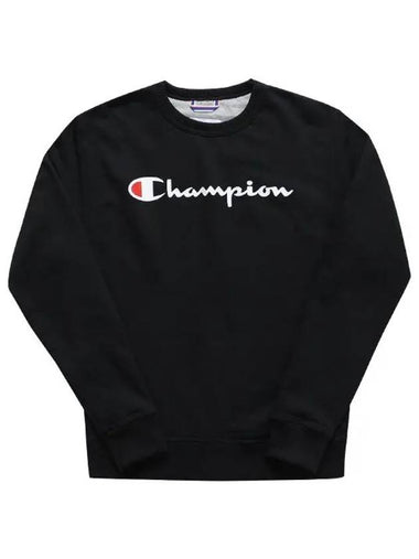 Sweatshirt GF88H Y06794 BKC Power Blend Script Graphic Big Logo Brushed Sweatshirt WoSweatshirt - CHAMPION - BALAAN 1