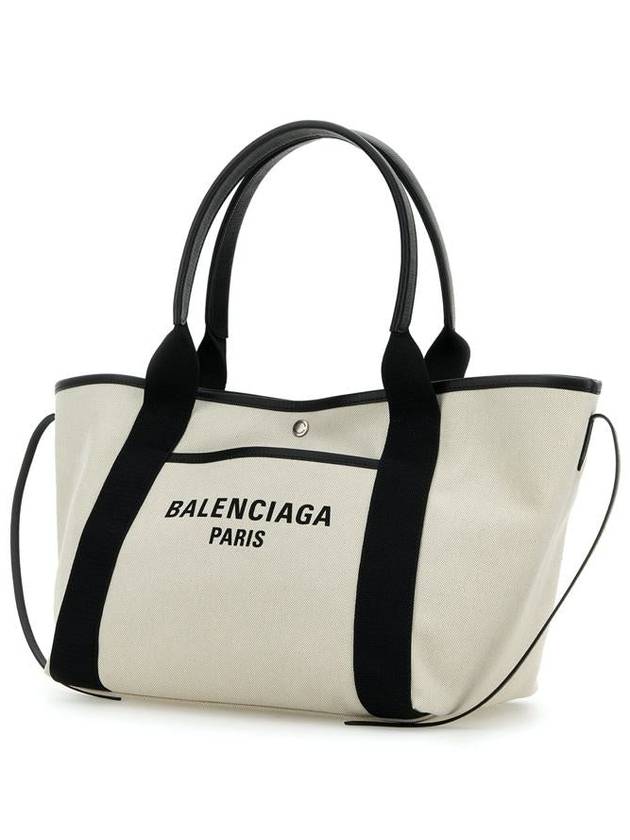 Women s Biarritz Medium Tote Bag Beige Black - BALENCIAGA - BALAAN 3