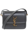 Gold Hardware Monogram Small Solferino Shoulder Bag Grey - SAINT LAURENT - BALAAN 1