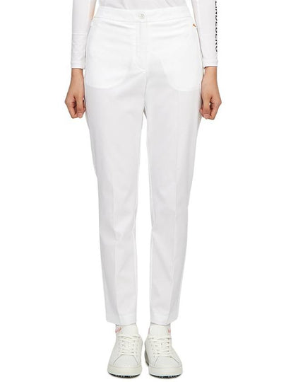 Women's Eleonora Straight Pants White - J.LINDEBERG - BALAAN 2