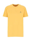 ORB Logo Cotton Short Sleeve T-Shirt Yellow - VIVIENNE WESTWOOD - BALAAN 3