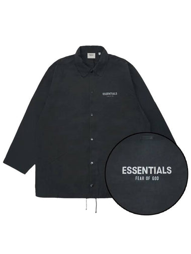 Fear of God Essential Coach Jacket Black Men - FEAR OF GOD ESSENTIALS - BALAAN 1