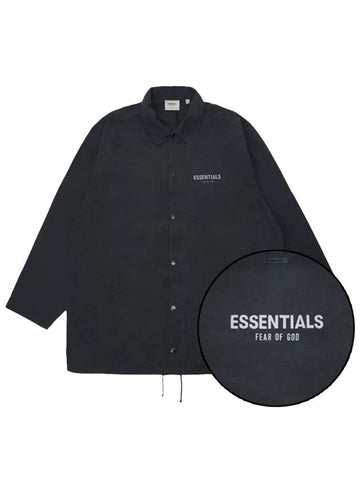 Fear of God Essential Coach Jacket Black Women - FEAR OF GOD ESSENTIALS - BALAAN 1