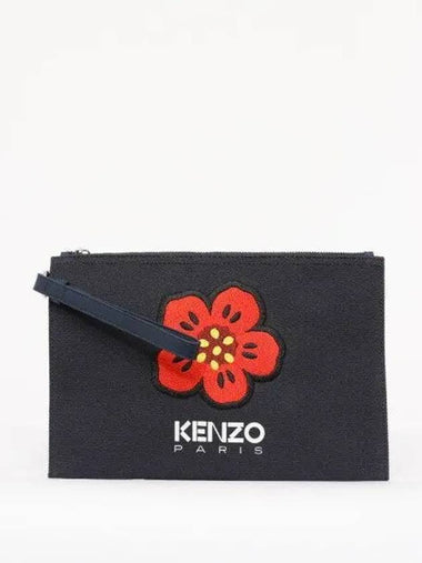 Balk flower logo large men s clutch bag 5PM902 F34 76 271416 1051054 - KENZO - BALAAN 1