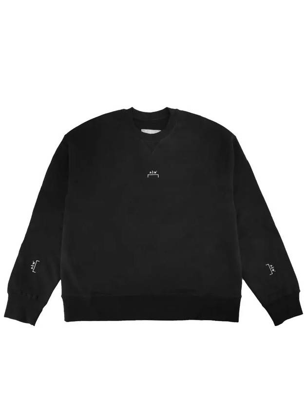 Essentials Small Logo Crew Neck Sweatshirt Black - A-COLD-WALL - BALAAN 3