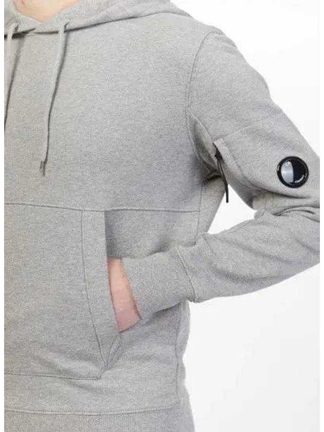 Men's Diagonal Raised Fleece Hoodie Grey - CP COMPANY - BALAAN 5