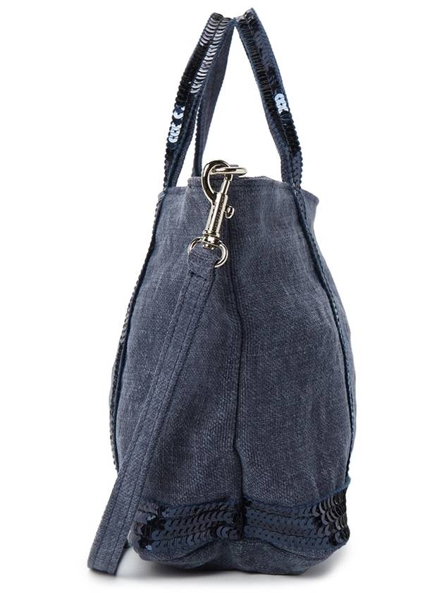 Cabas Mini Tote Bag Denim - VANESSA BRUNO - BALAAN 4