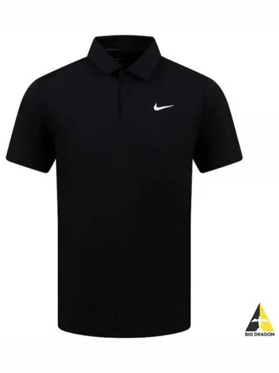 UK Dri-Fit Tour Men's Solid Golf Polo Collar - DR5298-010 - NIKE - BALAAN 2