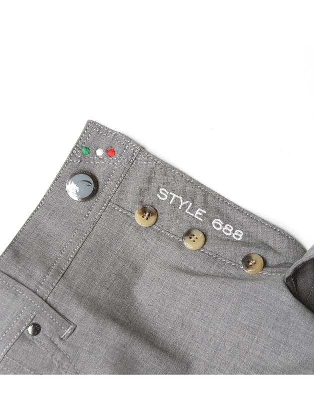 688 Comfort Wool Gray Pants - JACOB COHEN - BALAAN 5